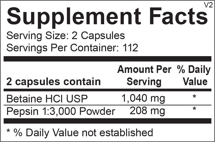Betaine & Pepsin
